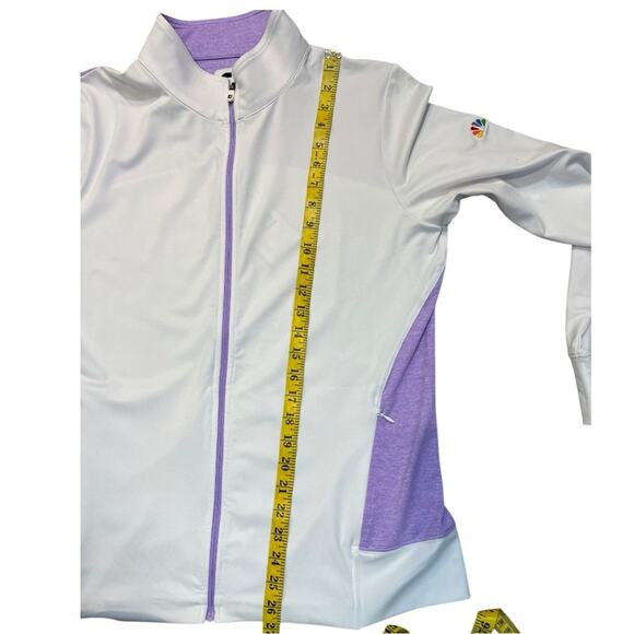 FOOTJOY Women Full Zip Panel Pocket Midlayer Size L Sweatshirt Jacket NEW - Picture 14 of 15